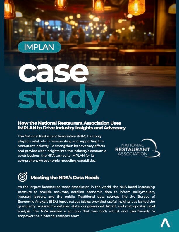 IMPLAN Case Study - National Restaurant Association Cover Photo