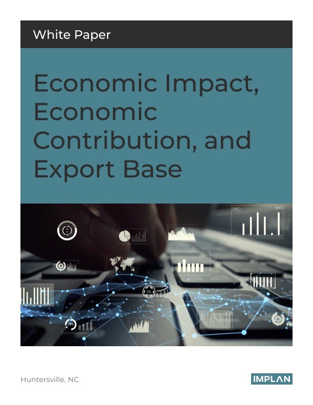 White Papers_Economic Impact, Economic Contribution, and Export Base Cover